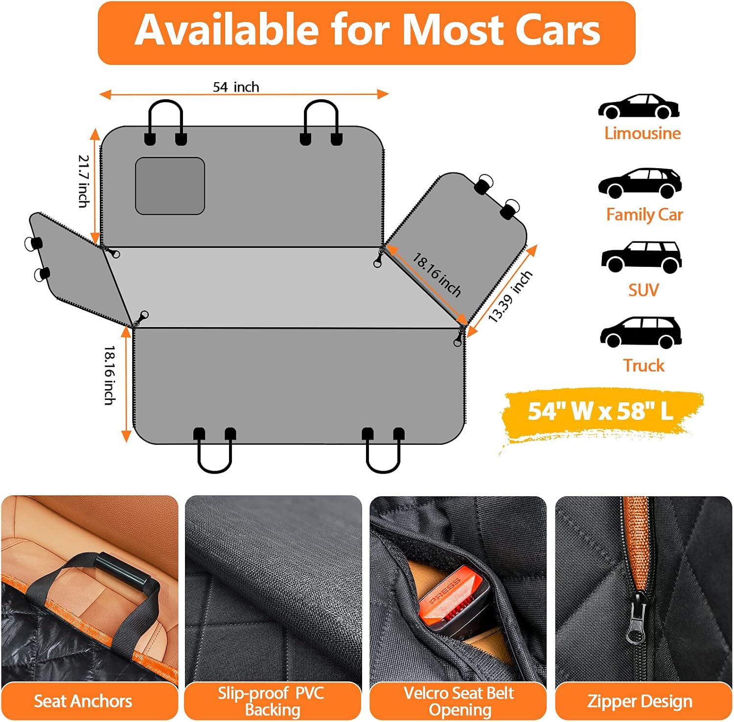 Mimuzi™ Ultimate Waterproof & Anti-Scratch Dog Car Seat Cover