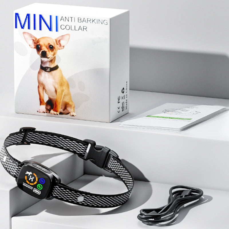 Smart Anti-Bark Vibration Collar with Color Display