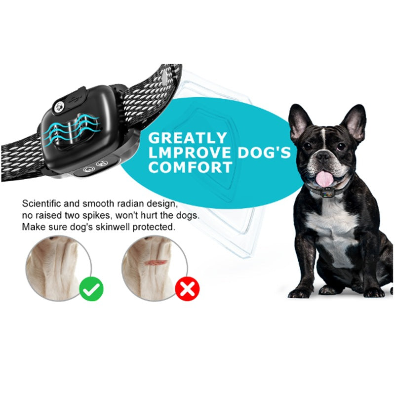 Smart Anti-Bark Vibration Collar with Color Display